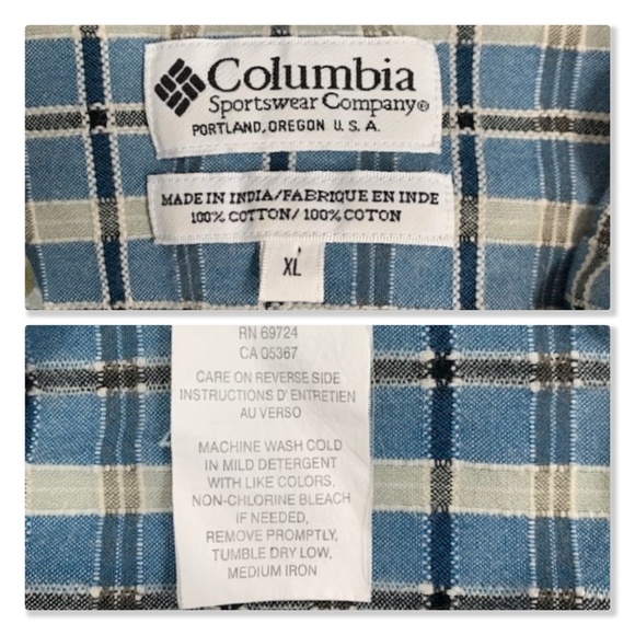 Columbia Plaid Short Sleeve Button Down Shirt - Picture 6 of 8